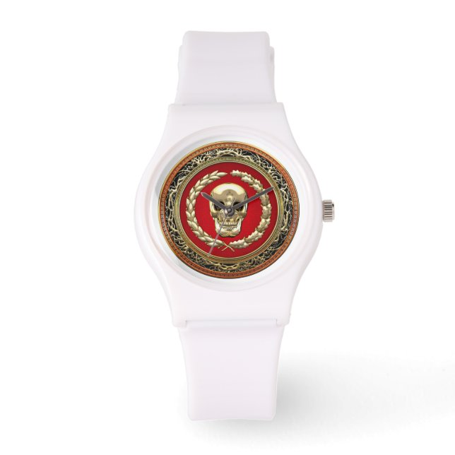 [400] Golden Skull Armbandsur (Framsida)