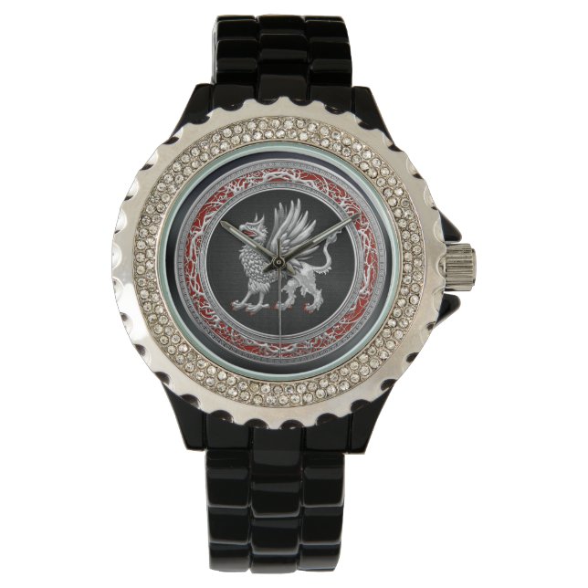 [400] Helig Silver Griffin Armbandsur (Framsida)