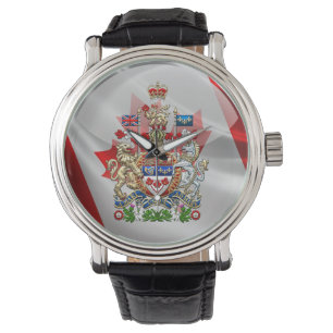 [400] Kanada vapensköld [3D] Armbandsur