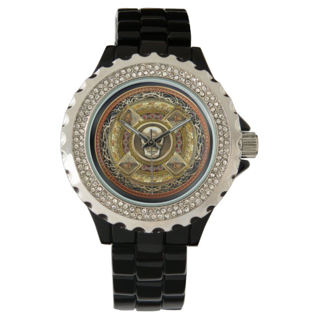 [400] Mictlantecuhtli - Aztec Dödsguden Armbandsur (Framsida)