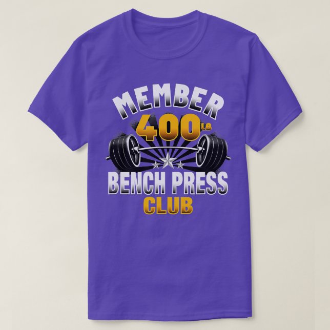 400 Pound Bench Press Klubb T Shirt (Design framsida)