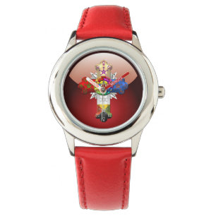 [400] Rosig kor (rosa Croix) Armbandsur