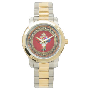 [400] Rosy Kor (Ro Croix) på Red & Guld Armbandsur