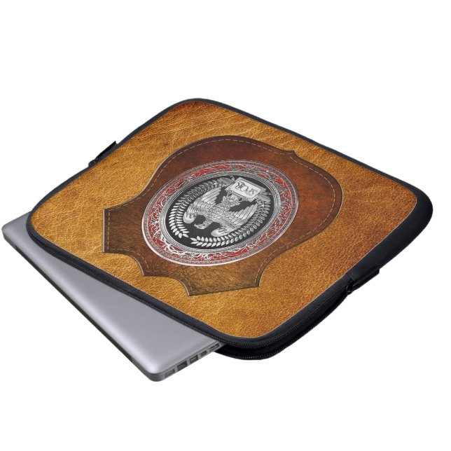 [400] Silver romersk kejsardöme Laptop Fodral (Framre botten)