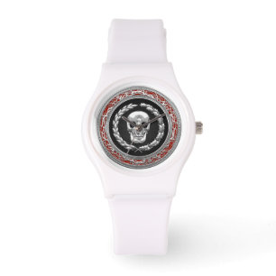 [400] Silver Skull Armbandsur