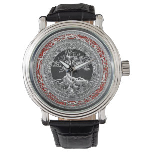 [400] SkattTrove: Celtic livets träd [silver] Armbandsur