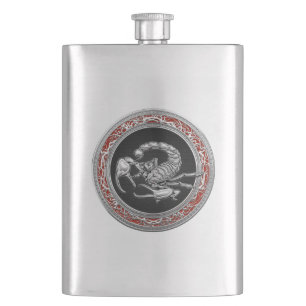 [400] Skorpion on Black i Silver Fickplunta