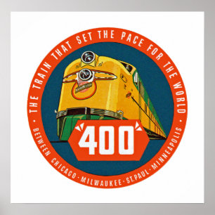 400 ~ "Tåg som sätter spets" Poster
