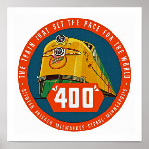400 ~ "Tåg som sätter spets" Poster