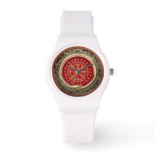 [400] Vegvisir - Viking Guld Magic Runic Compass Armbandsur