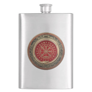 [400] Vegvisir - Viking Guld Magic Runic Compass Fickplunta