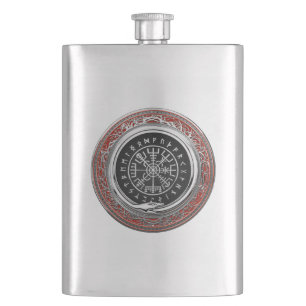 [400] Vegvisir - Viking Silver Magic Runic Compass Fickplunta