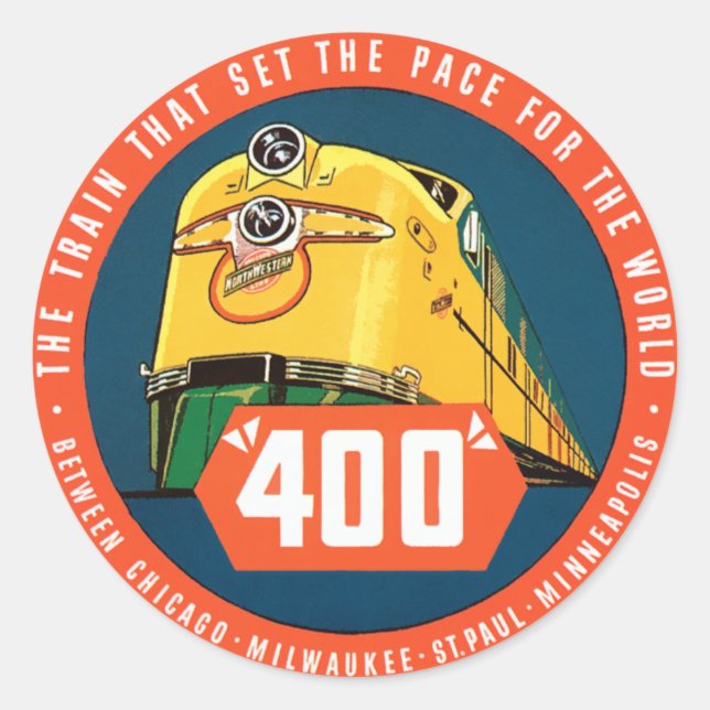 400Tåg Runt Klistermärke (Framsida)