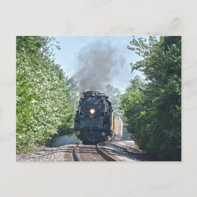 4014 Steam Locomotive Postcard Vykort (Framsida)