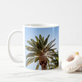 4024-Handflatan Träd med Sunburst Coffee Mugg
