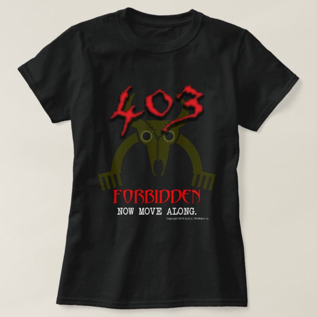 403 Ej tillåtet att använda koden T-Shirt (Design framsida)