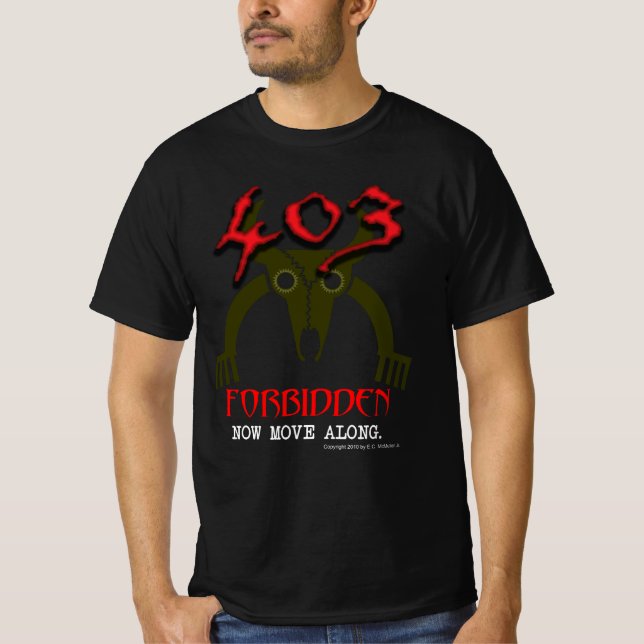 403 Ej tillåtet T-Shirt (Framsida)