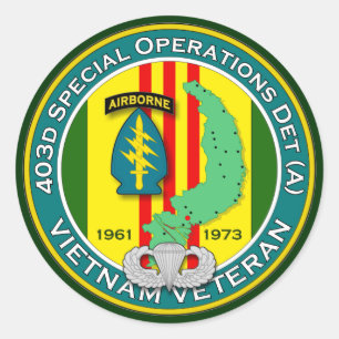 403d SOD-En - ASA Vietnam Runt Klistermärke