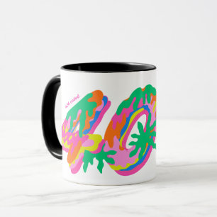 404 Coded Drip Typography PNG Färgglatt Smältand Mugg