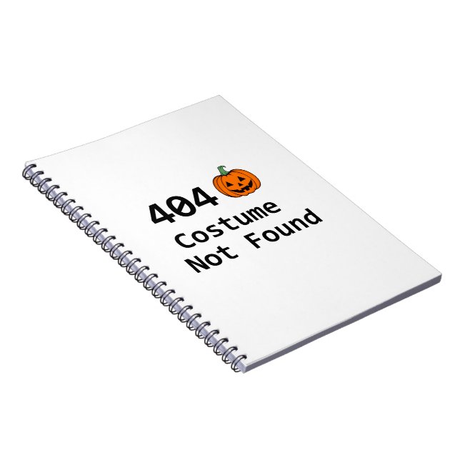 404 Costume hittades inte Anteckningsbok (Högra Sidan)