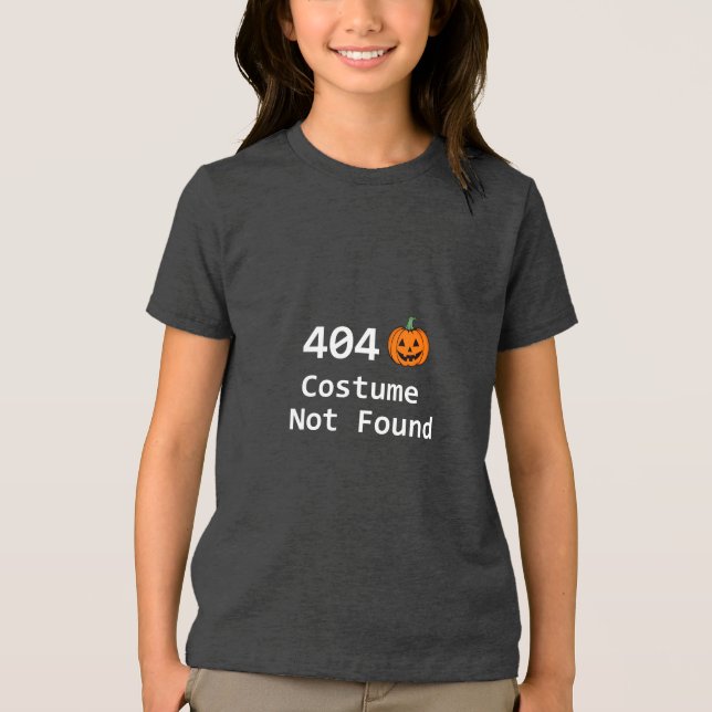 404 Costume hittades inte T Shirt (Framsida)
