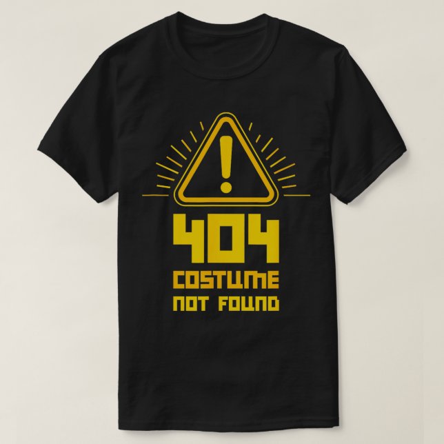 404 Det gick inte att hitta datorglitch T Shirt (Design framsida)