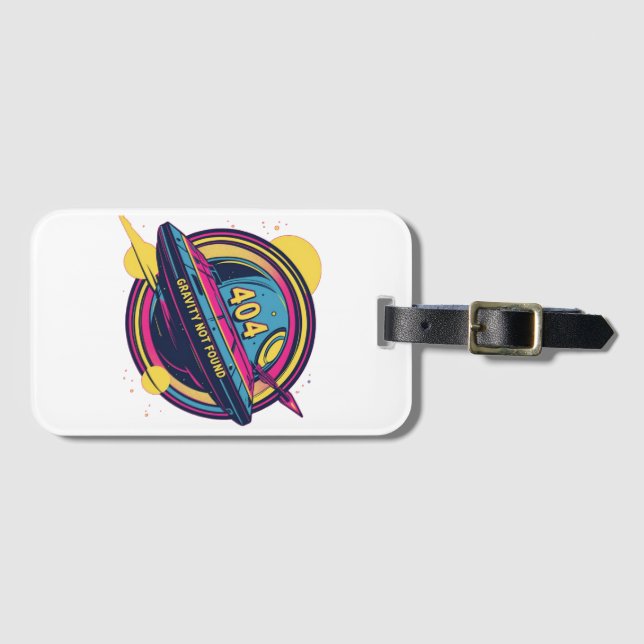 404 Det gick inte att hitta grovhet - Retro Space  Bagagebricka (Framsida horisontal)