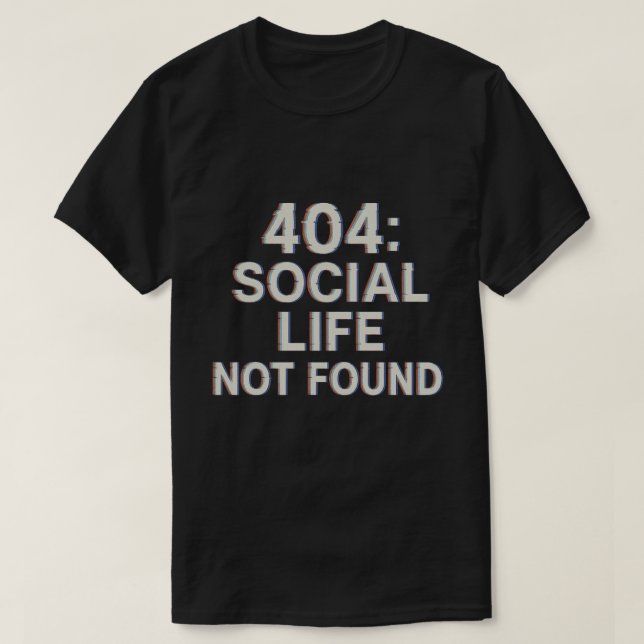 404: Det gick inte att hitta Social T Shirt (Design framsida)