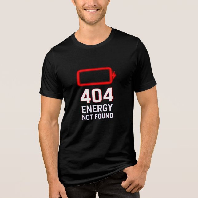 404 Energi hittades inte Tri-Blend Shirt T (Framsida)