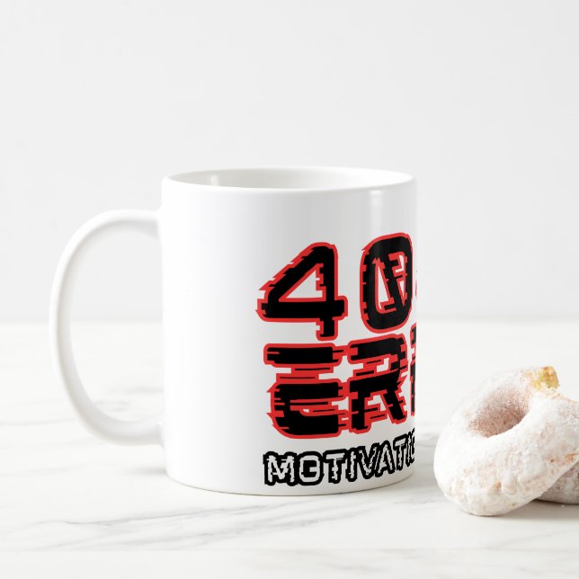 404 Fel - Det gick inte att hitta flyttningen Kaffemugg (Med munk)