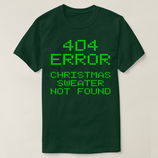 404 Fel Julsöppning hittades inte i fungerande kom T Shirt (Design framsida)