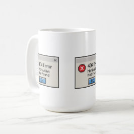 404 Fel: Motivation Saknas Kaffemugg