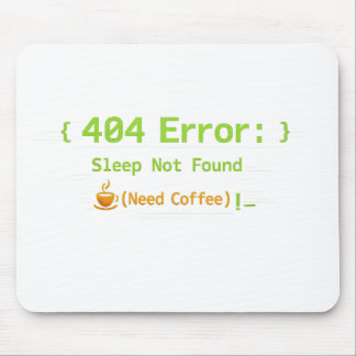404 Fel: Sömn hittades inte (Behöver kaffe) - Musmatta