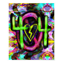 404 Felmeddelande Cyberpunk Dystopian Future Art