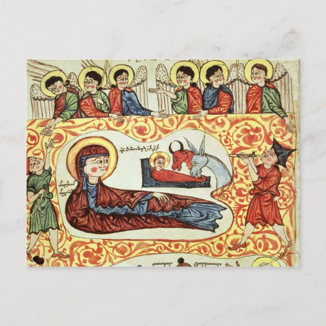 404 fol.1v Fönsterskapet från ett Gospel Vykort (Framsida)
