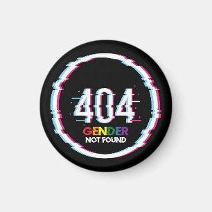 404 Gender hittades inte LGBTQ-värde PRIDE Magnet