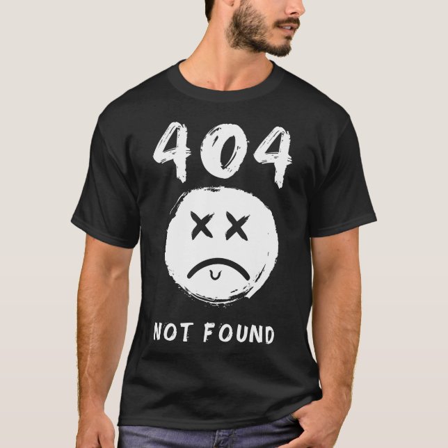 404 Hittade inte T Shirt (Framsida)