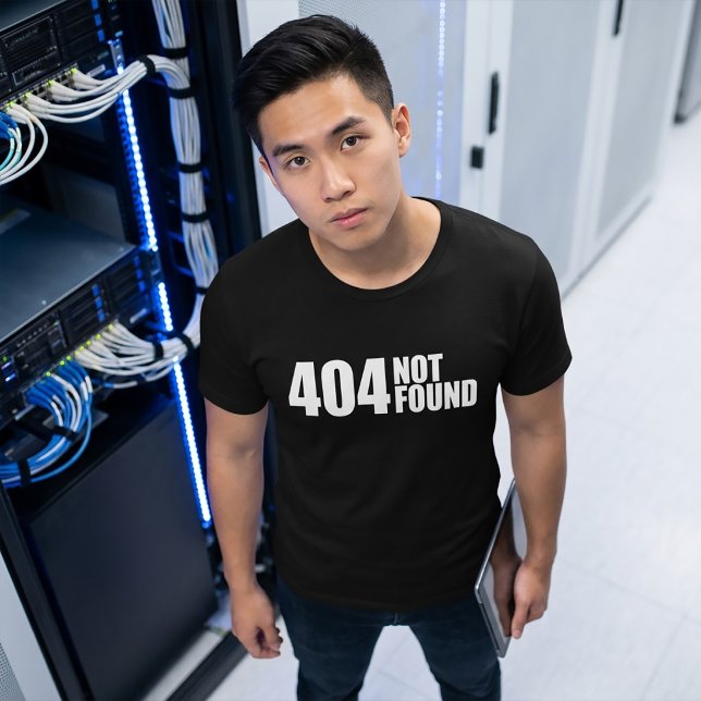 404 Hittades Inte Programmerare Full Stack Utveckl Tee (Skapare uppladdad)