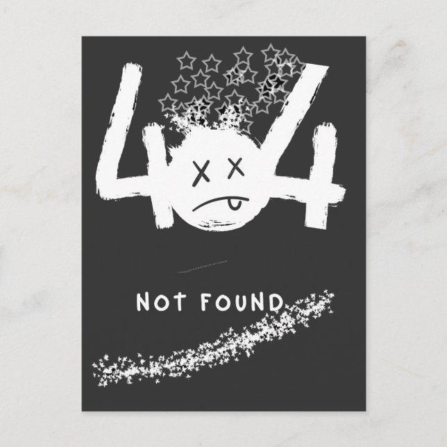 404 INGEN ANSLUTNING VYKORT (Framsida)