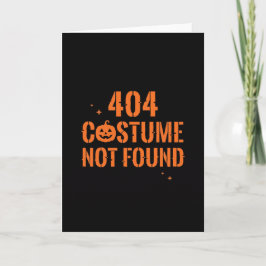404 Kostym Hittades Inte Halloween Kort