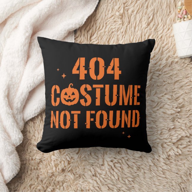 404 Kostym Hittades Inte Halloween Kudde (Filt)