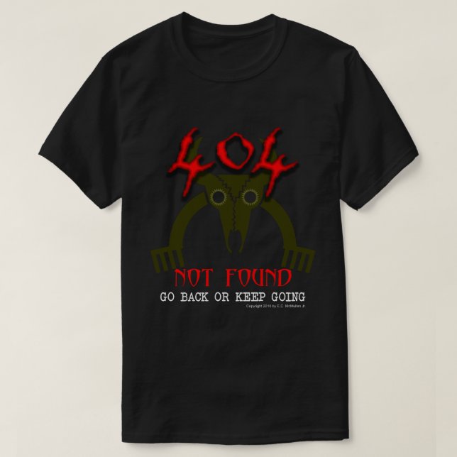 404 Levande av koden T-Shirt (Design framsida)