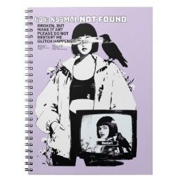 404: Normal Not Found – Glitched Soul Anteckningsbok