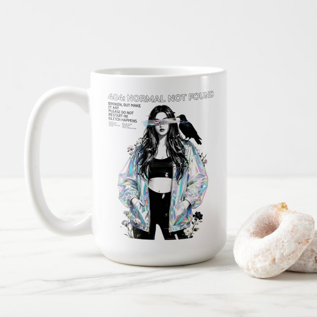 404 – Normal Not Found Kaffemugg (Med munk)