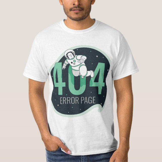 404, roligt, 404 riktnummer, fel 404, fel 404 nej t shirt (Framsida)