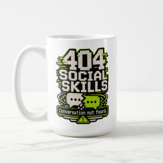 404 Sociala Färdigheter – Konversation Ej Funnen T Kaffemugg