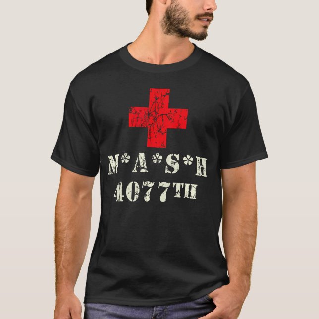4077 4077th Militärsjukhus T Shirt (Framsida)