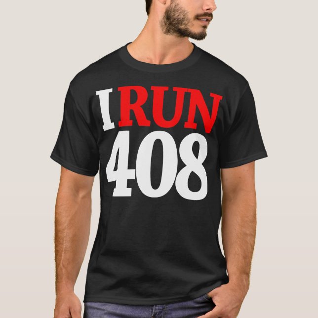 408 SHIRT/WHT-RED TEE SHIRT (Framsida)