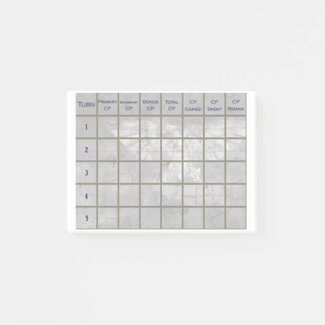 40 000 Spel Tracker Post-it® Notes Post-it Block (Framsida)