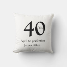 40 år åldrad till perfektion födelsedagsnamn enkel